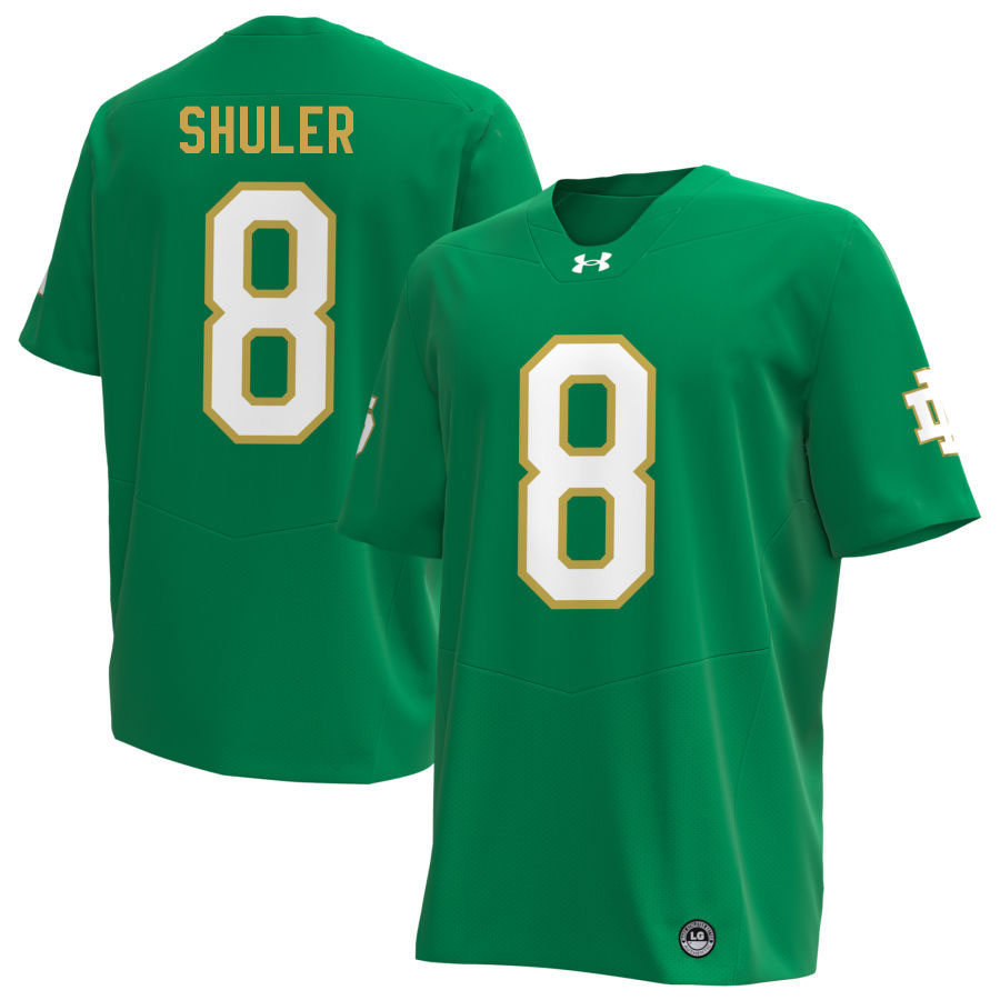 Adon Shuler Notre Dame Jerseys, UND Fighting Irish College Football Apparels Stitched-Green